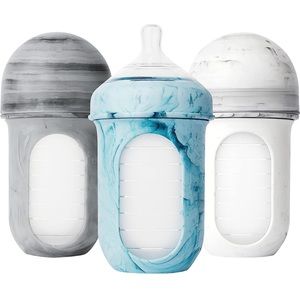 Boon Nursh Silicone Baby Bottle Set - Tie Dye